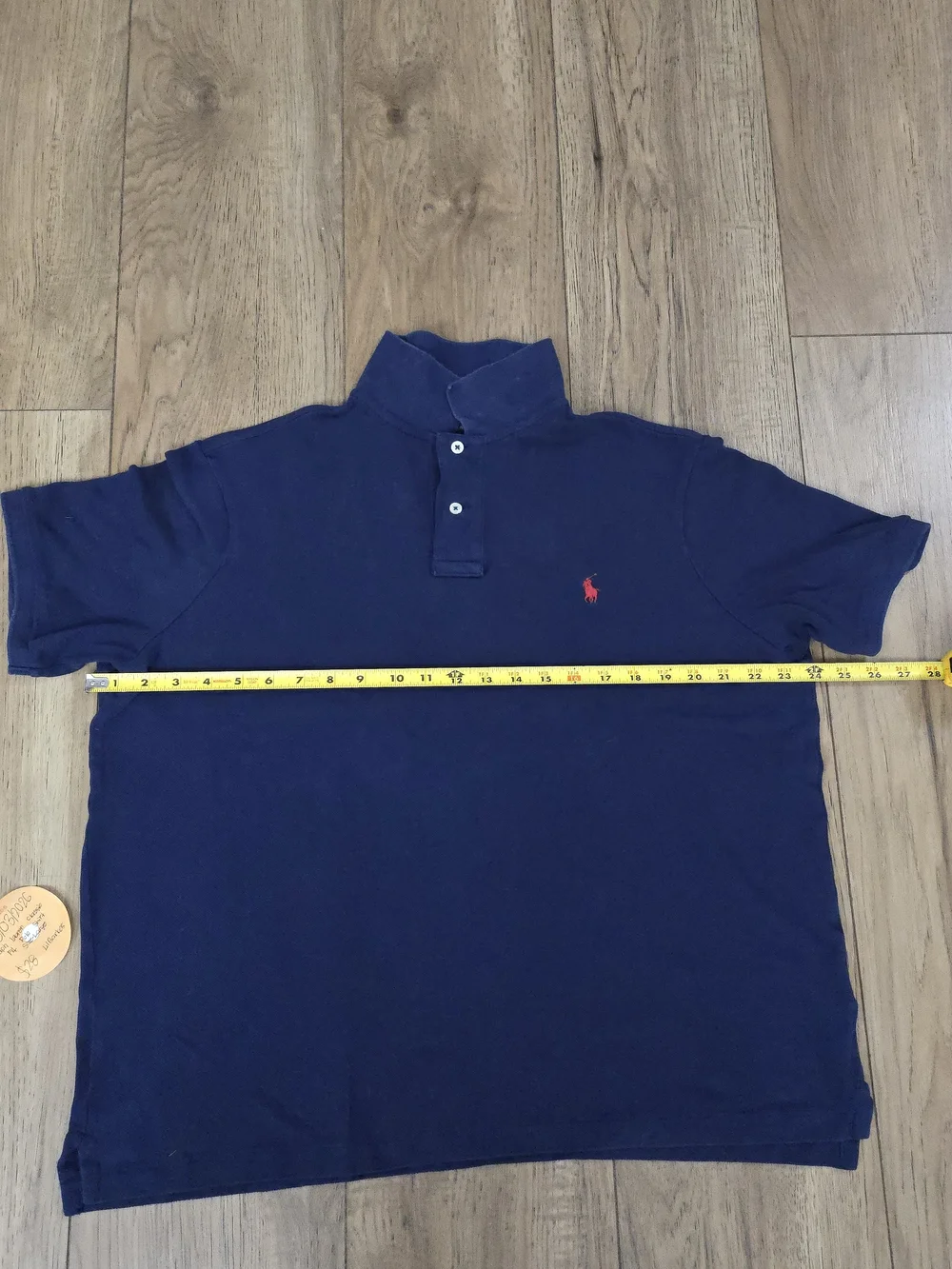 Ralph Lauren Navy Polo with Red Pony Embroidery